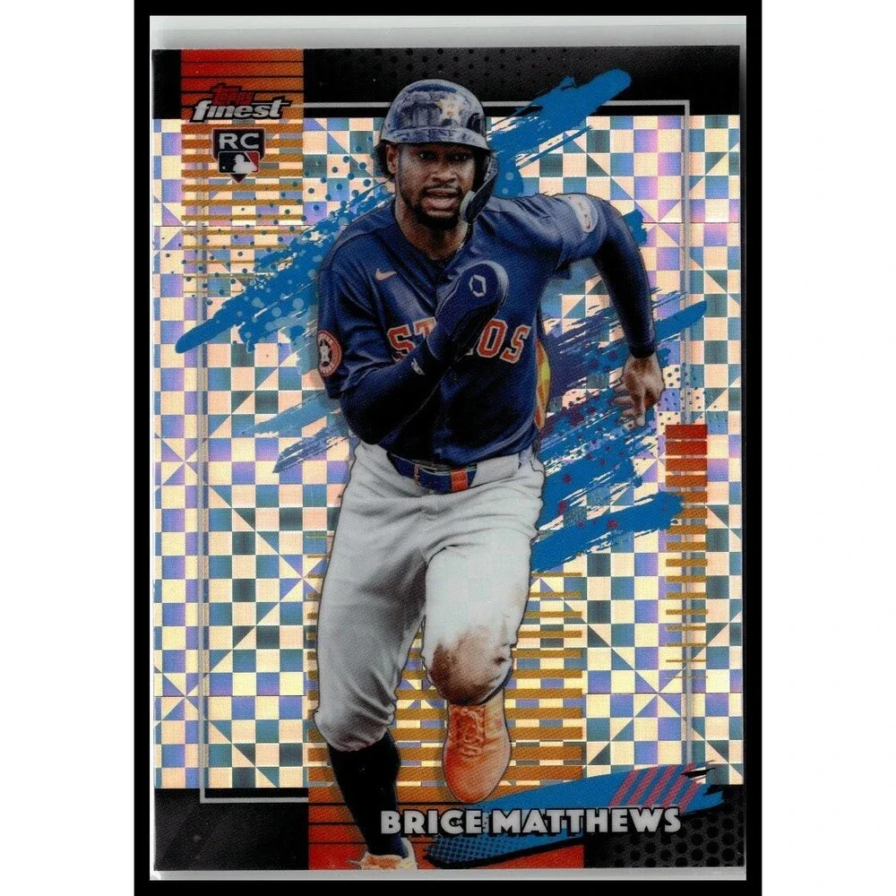 2026 Topps Finest Brice Matthews 140 Geometric Refractors Astros Uncommon